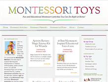 Tablet Screenshot of montessoritoys.com